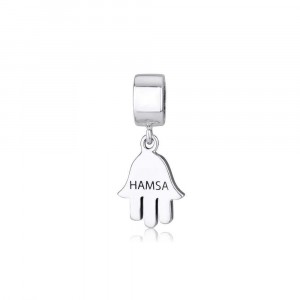 Hamsa Charm in Sterling Silver Israeli Charms