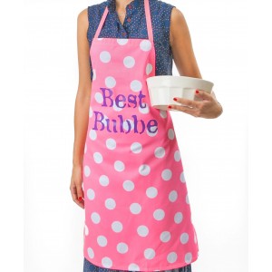 Apron in Pink with White Bubble Design Aprons