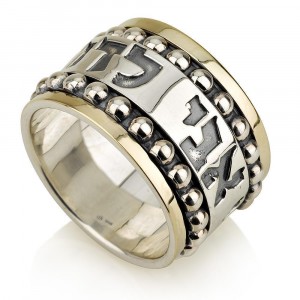 Spinning Ani Ledodi Ring of 925 Sterling Silver and 14K Gold by Ben Jewelry
 New Arrivals