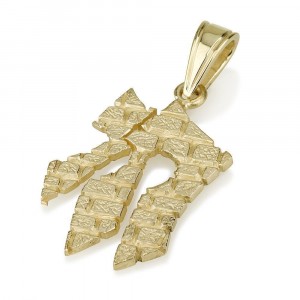 14k Gold Rough Block Chai Pendant by Ben Jewelry
 DEALS