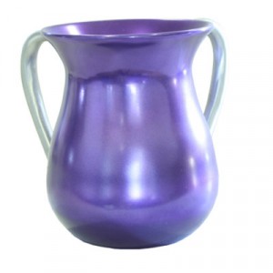 Yair Emanuel Ritual Hand Washing Cup in Purple Aluminum Washing Cups