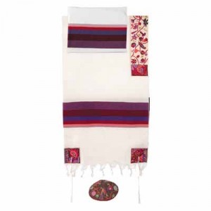 Yair Emanuel Colourful Matriarchs Cotton Embroidered Tallit