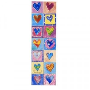 Yair Emanuel Decorative Bookmark with Hearts Yair Emanuel
