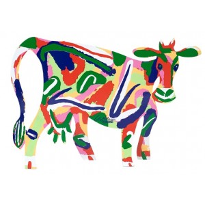 David Gerstein Israela Cow Sculpture Jewish Home Decor