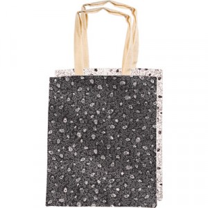 Yair Emanuel Simple Pomegranate Bag with Two Sides in Black and White Jewish Accessories
