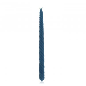 Safed Candles Blue Havdalah Candle with Braids and Cylinder Candles