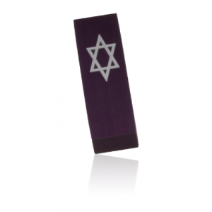Purple Star of David Car Mezuzah by Adi Sidler Jewish Home Decor