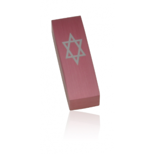 Pink Star of David Car Mezuzah by Adi Sidler Jewish Home Decor