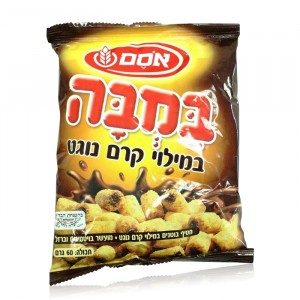 Osem Bamba Peanut Snack with Nougat Cream Filling (60g) Israeli Food