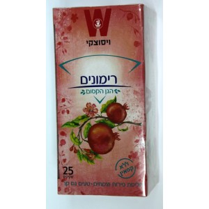 Wissotzky Pomegranate Tea (25 Bags) (100gr) Israeli Food