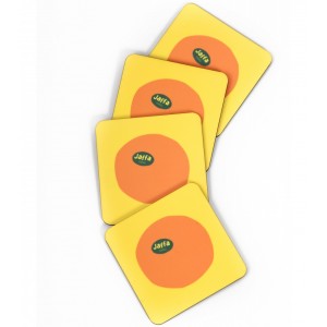 Jaffa Oranges Coaster Set (4 Pcs.) by Barbara Shaw Barbara Shaw