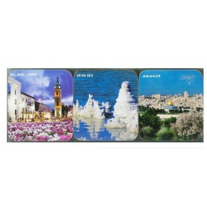 Israel Wooden Coasters Jewish Souvenirs