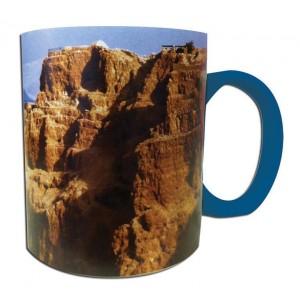 Ceramic Mug with Masada and Dead Sea Photograph Tableware
