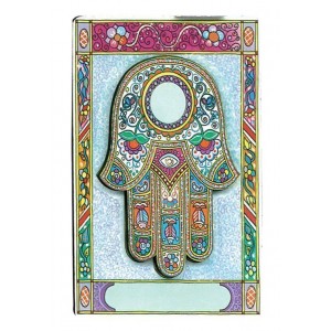 Wood Hamsa Magnet with Bright Floral Pattern DEALS