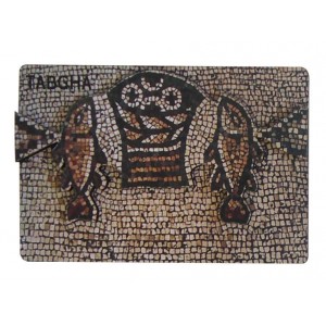 Tabgha Mosaic Wood Magnet Jewish Souvenirs