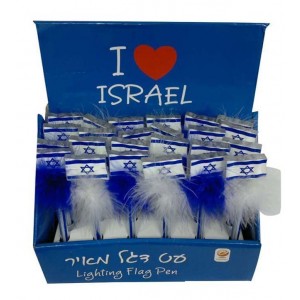 Flag of Israel Pen with Lights DEALS