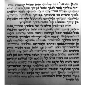 Ashkenazi (Ari) Mezuzah Scroll, 15 cm Mezuzah Scrolls