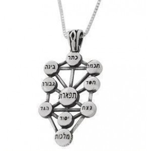 Crown Pendant of the Ten Sefirot in Sterling Silver Jewish Jewelry