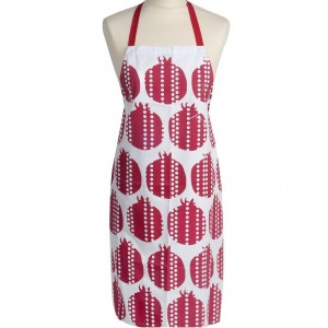 Apron with Pomegranates Design in Cotton Traditional Rosh Hashanah Gifts