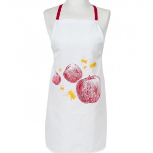 Apron with Apples & Bees Design in Cotton Home & Kitchen