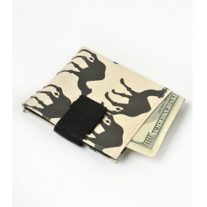 Wallet with Camel Print in Black Jewish Souvenirs