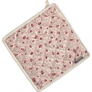 Pot Holder with Red Pomegranate Design by Yair Emanuel Tableware