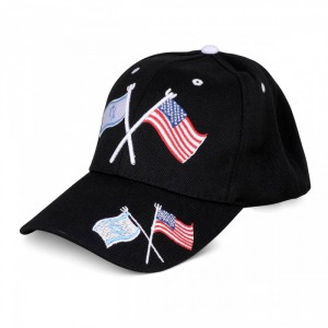 Baseball Cap Featuring Israeli and American Flags Israeli Independence Day