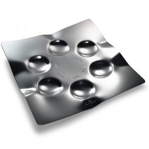 Squared Seder Plate in Aluminum Laura Cowan Seder Plates