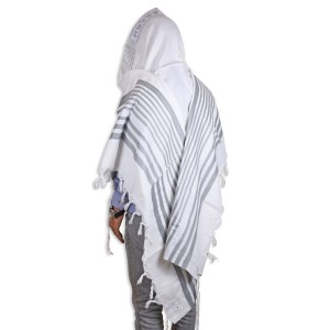 Gray and Silver Or Tallit Bar Mitzvah