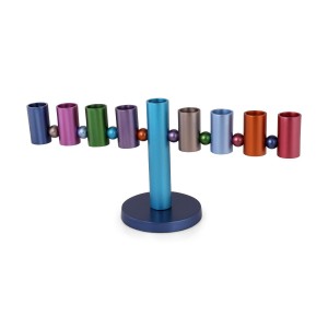 Yair Emanuel Colorful Hanukkah Menorah with Cylinders & Beads Outlet Store