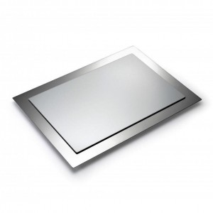 Candlesticks Tray in Anodized Aluminum & Stainless Steel by Laura Cowan Trays