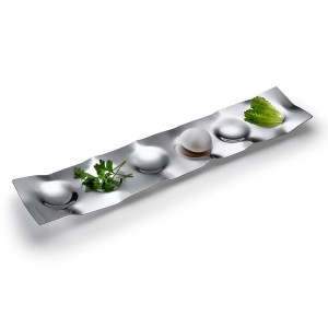 Laura Cowan Seder Plate in Anodized Aluminum Serving Pieces