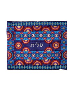 Yair Emanuel Talit Bag With Colorful David Stars and Rainbow Default Category