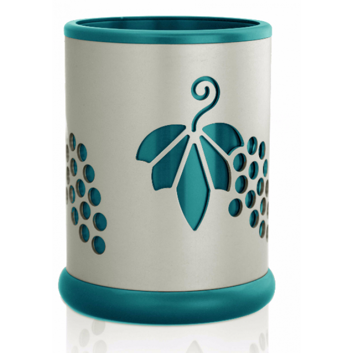 Modern Wine Hold with Leaf Cutout with Polished Finish
