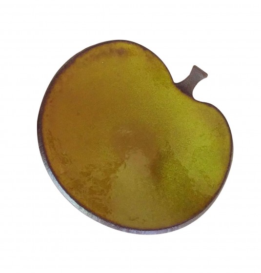 Apple Ceramic Serving Piece in Yellow