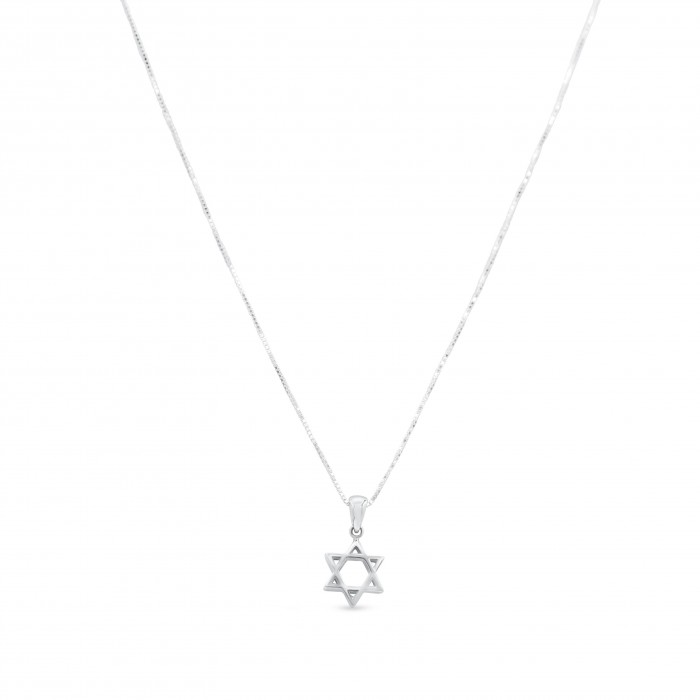 925 Sterling Silver Featuring Small and Deep Star of David
