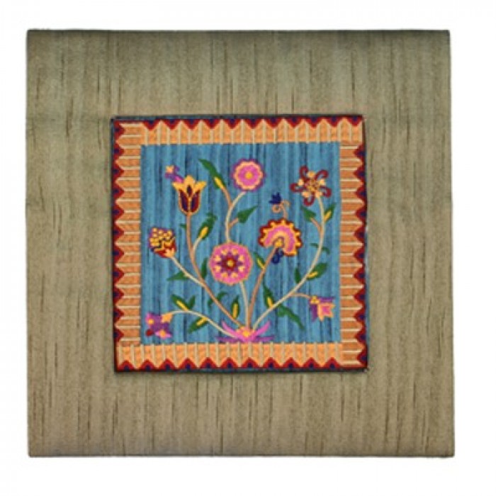 Yair Emanuel Frame and Embroidered Picture – Stretching Flowers