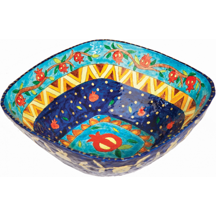 Square recycled Paper Pomegranate Bowl by Yair Emanuel - Small