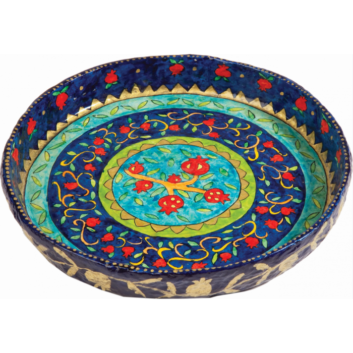 Yair Emanuel Large Recycled Paper Pomegranate Bowl