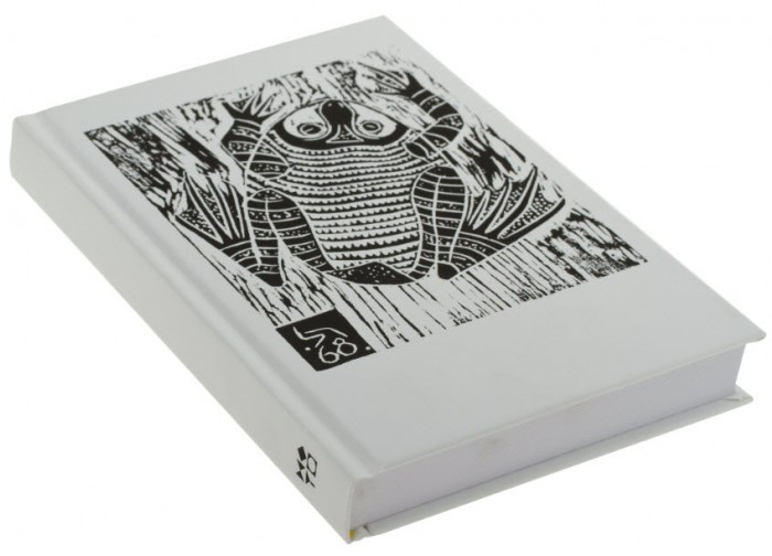 Bound Notebook with Rudi Lehmann Block Print Frog