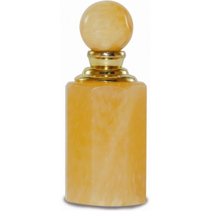Vidro Amarelo de Alabastro com Óleo de Unção Ligh of Jerusalem (6-8ml)