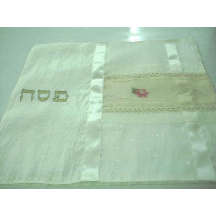 White Matzah Passover Cover by Galilee Silks