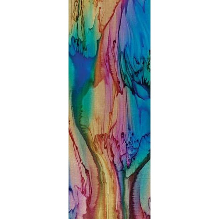 Rainbow Colored Silk Scarf by Galilee Silks