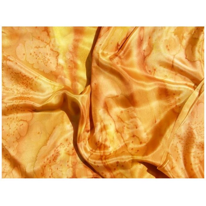Orange & Gold Silk ‘Tichel’ Headscarf by Galilee Silks
