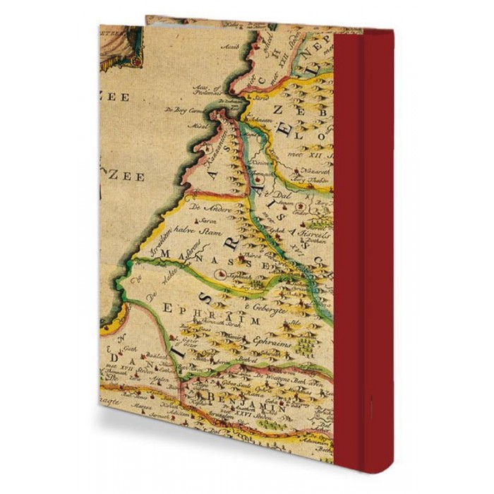Hardcover Notebook with Ancient Map of Israel