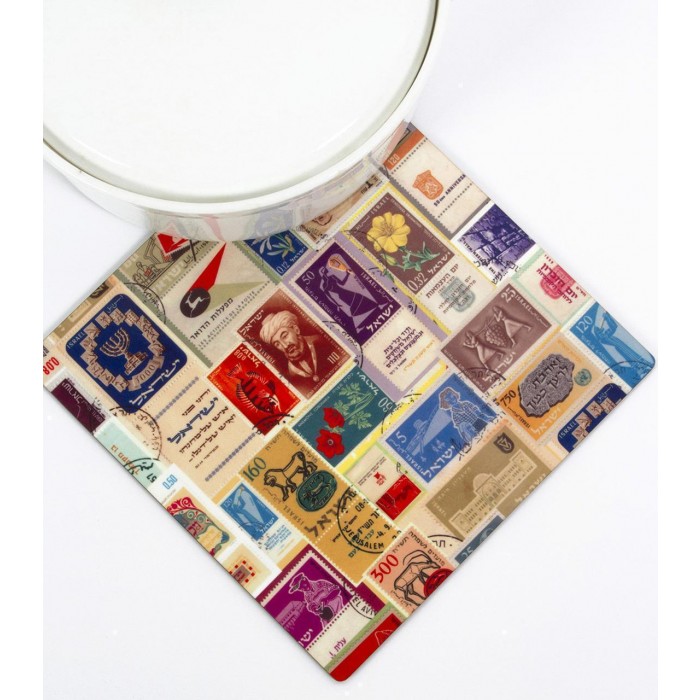 Trivet with Israeli Stamps Design