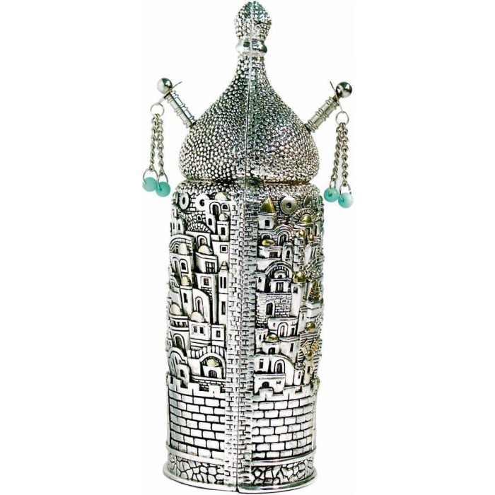 Torah Book in Sterling Silver with Jerusalem
