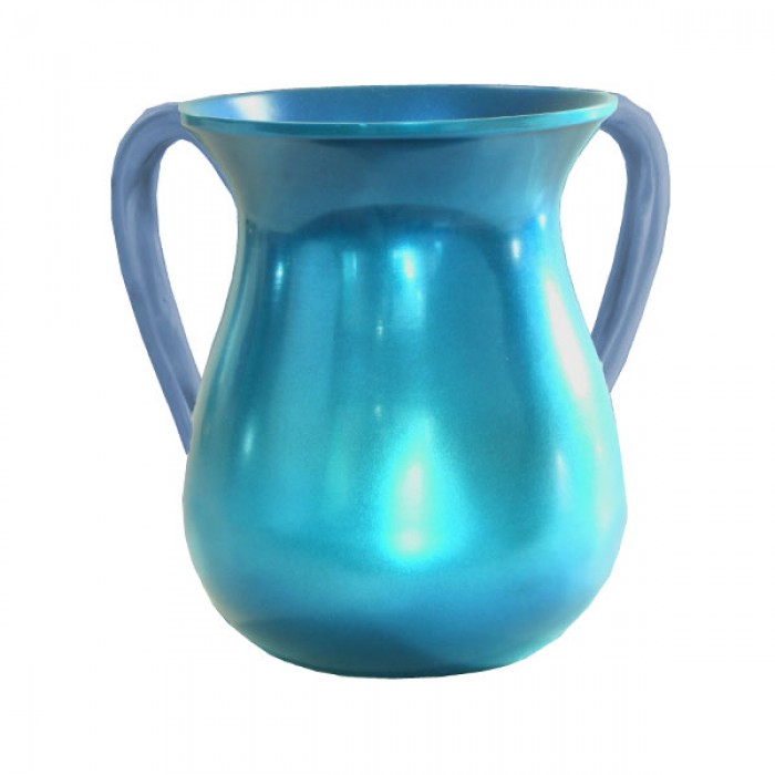 Yair Emanuel Large Turquoise Anodized Aluminium Washing Cup