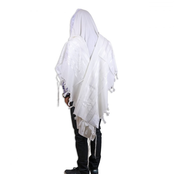 Talitnia White Gilboa Traditional Tallit