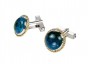 Eilat Stone Cufflinks in Sterling Silver and 9k Yellow Gold Rafael Jewelry Designer